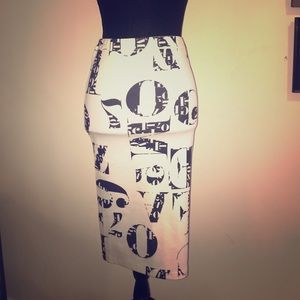 LOVE pencil Skirt